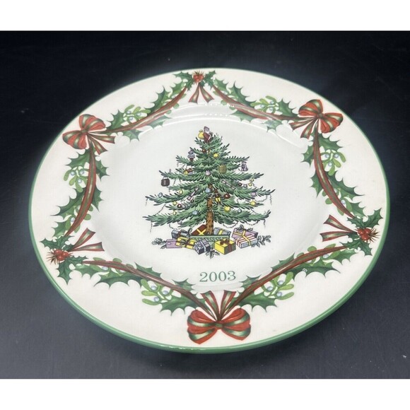 Spode Christmas Tree Round 2003 Annual Collector Plate 65th Anniversary - Picture 2 of 6